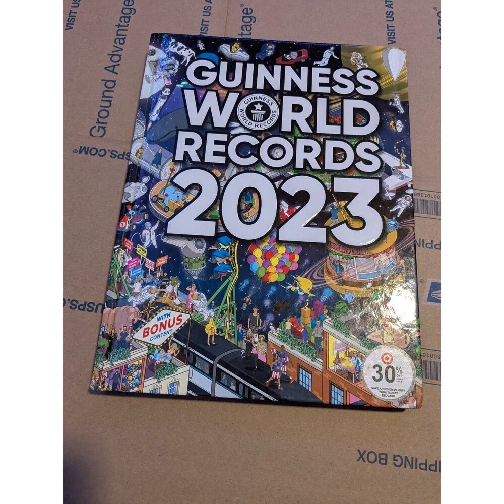 Guinness World Records 2023 Hardcover Book Illustrated Space Theme